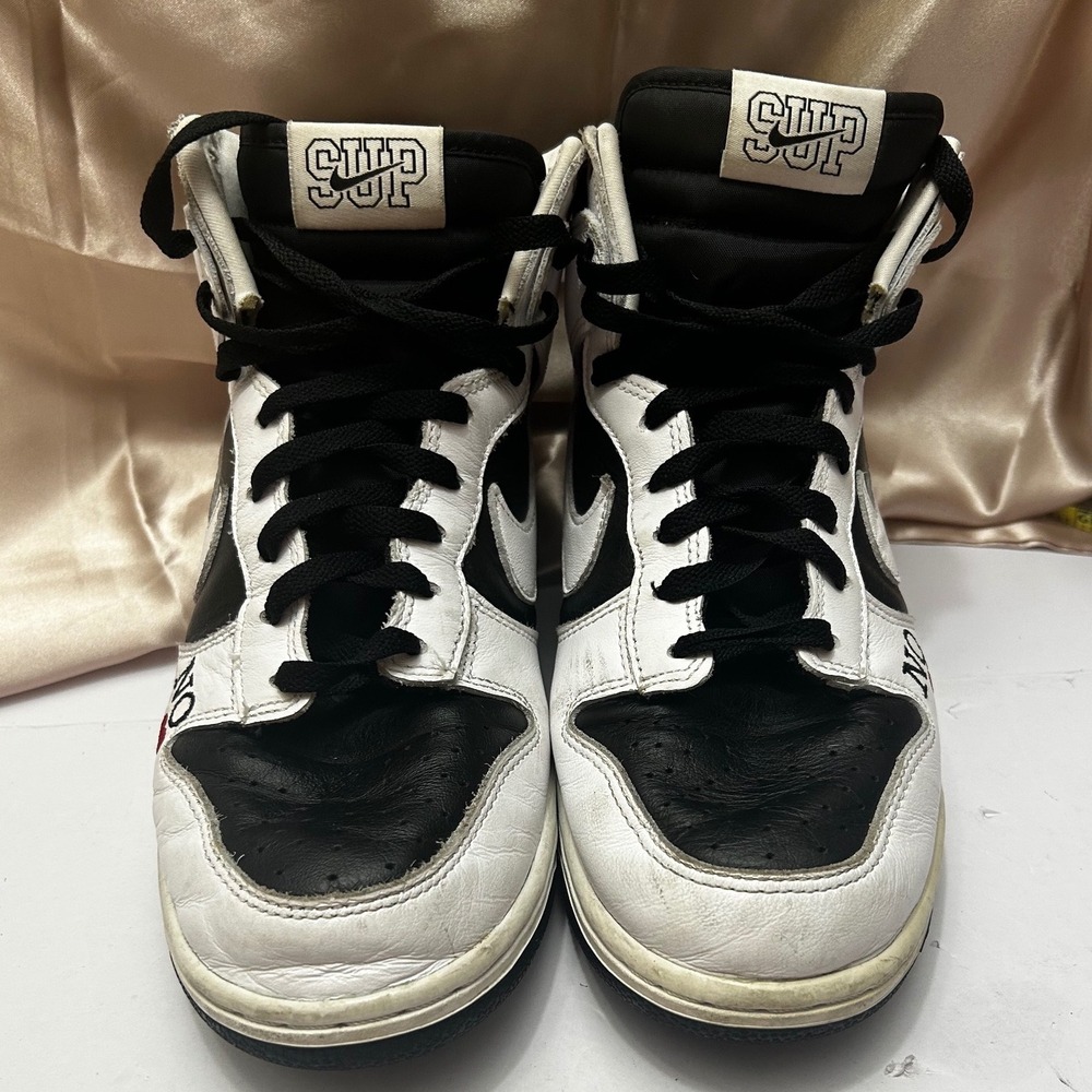 Nike SB Dunk High Supreme By Any Means Black White DN3741-002 Mens 8.5